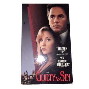 Guilty as sin Hollywood pictures VHS video tape